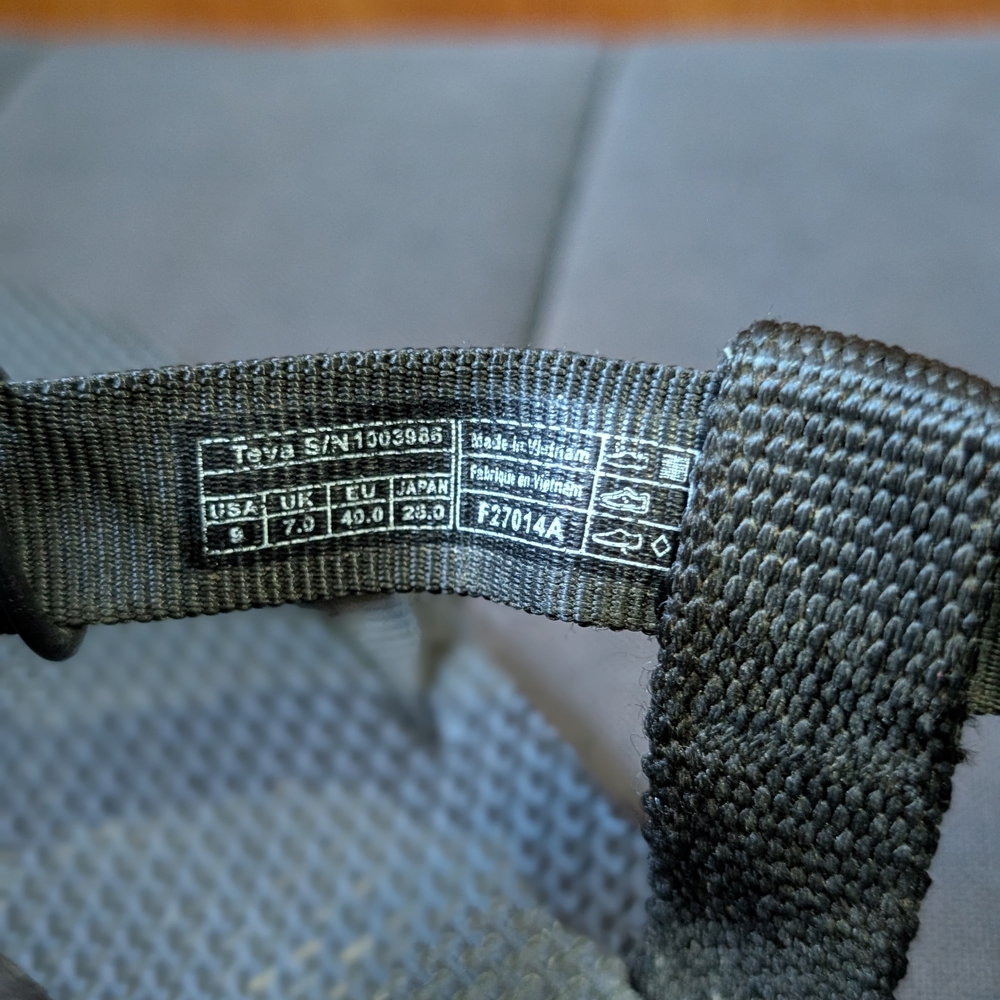 Teva Black Sandals - Picture 2 of 3